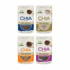 Kit 4 Chia Vitalin: Grãos Preta, Grãos Branca, Farinha,