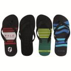 Kit 4 Chinelo Borracha Polo Culture Estampado Antiderrapante Kit 4 Chinelo Borracha Polo Culture Estampado Antiderrapante