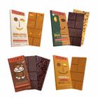 Kit 4 Chocolates com Açúcar de Coco Cookoa: Duo Ammo, Caramelo, Banoffe, Cremoso com Flocos