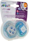 kit 4 Chupetas ultra air dupla pata e urso 6-18M - PHILIPS