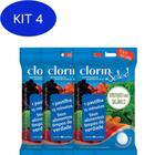 Kit 4 Clorin Salad - Higienização De Alimentos - 3 Cartelas