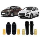 Kit 4 Coifa + Batente Amortecedor Peugeot 3008 2014-2016