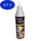 Kit 4 Cola Wood Wood Iii Atóxica De 497G Madeira Mdf Teca E