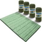 Kit 4 Colchonetes Acampamento Camping Casal Pesca Retiro Ginastica 190x130cm Verde - Emcompre