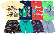 Kit 4 Conjunto Infantil Masculino Roupa de Verão Menino