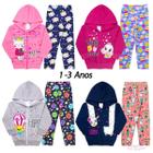 Kit 4 Conjuntos Infantil Menina Moletom Roupas Frio Inverno