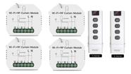 Kit 4 Controlador + 2controle Cortina Wifi Alexa Google Home - Moes