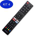 Kit 4 Controle Para Tv Philco Smart Ptv32E20Agbl ,