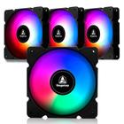 Kit 4 Cooler para Gabinete 120x120 Led Colorido KIT4GX-12PLUS Segotep