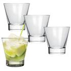 Kit 4 Copo Caipirinha Baixo Drinks Whisky Vidro Grosso 350ml