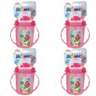 Kit 4 Copo Infantil Com Alças/Bico 320ML 6 Meses Rosa