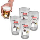 Kit 4 Copos Alto De Vidro Zero Grau Chopp Cerveja 250ml - SEU LAR