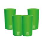 Kit 4 Copos Eco Big Drink Verde Green Cups 500 Ml