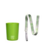 Kit 4 Copos Eco Sustentavel Com Cordão 200Ml Green Cups - Krystalon