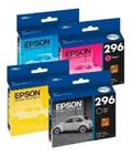 Kit 4 cores original epson cartucho 296