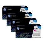 Kit 4 Cores Toner 124A 1600 2600N 2600DTN Original - HP