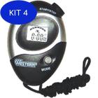 Kit 4 Cronometro progressivo de mão digital e alarme para