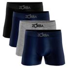 Kit 4 Cueca Boxer Algodão Sem Costura Box Atacado Zorba Box