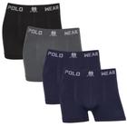 Kit 4 Cuecas Box Masculina Polo Wear Microfibra Sem Costura Boxer Masculino Premium