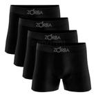 Kit 4 Cuecas Boxer Algodão Zorba Sem Costura Original