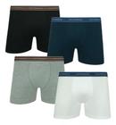 Kit 4 Cuecas Boxer Masculino Lupo Cotton 100% Algodão Original