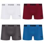 Kit 4 Cuecas Boxer Puma Sem Costura Masculina