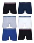 Kit 4 Cuecas Lupo Boxer Algodão Masculina Cotton Ref. 523