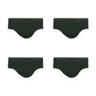 Kit 4 Cuecas Lupo Slip Fio Texturizado Sem Costura 00624-104
