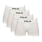 Kit 4 Cuecas Polo 781 Algodão Boxer Sem Costura - Sortido