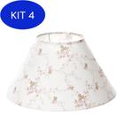 Kit 4 Cúpula Grande Avulsa Rosa Quarto Bebê Infantil Menina