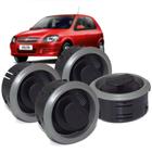 Kit 4 Difusor De Ar Grafite Com Suporte Auto Quality Prisma celta Kit1029