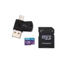 Kit 4 em 1 Cartão De Memoria/Adaptador USB/Adaptador SD 128GB ate 90 Mb/S de Velocidade Multilaser - MC153