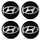 Kit 4 Emblema Resinado Hyundai Calota 48mm