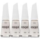 Kit 4 Esmalte Risqué Cor Paris Hipoalergênico 8ml