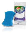 Kit 4 esponja magica scotch brite 3m azul/branca hb004105985