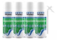 Kit 4 Espuma Expansiva Selante Universal 500ml 320g Tekbond