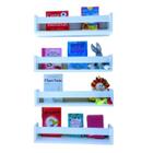 Kit 4 Estantes Para Livros Infantis Nicho Mdf 55Cm