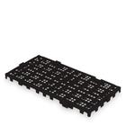 Kit 4 Estrado Piso Pallet Plástico Resistente Preto 25X50