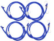 Kit 4 Extensor Elástico Com Gancho Metal (1,5m) - Várias Cores