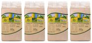 Kit 4 farinha de trigo sarraceno (mourisco) orgânico à vácuo coopernatural 500 g
