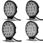 Kit 4 Farol De Milha Led 42W 12V/24 6000K Caminhões Carros