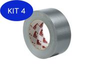 Kit 4 Fita Silver Tape 48mm X 50m - Produzido Na Inglaterra