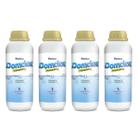 Kit 4 Floculante e Clarificante DomClor 1L Limpeza Piscina