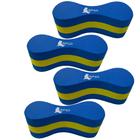 Kit 4 Flutuadores de Perna Para Natação Piscina DF1090 Azul Dafoca Sports