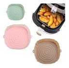 Kit 4 Forma De Silicone Fritadeira Air Fryer Antiaderente