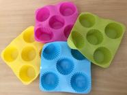 Kit 4 formas de silicone cupcakes