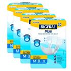 Kit 4 Fralda Bigfral Plus M 8 Unidades Cada