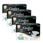 Kit 4 Fraldas Geriátricas Confort Premium Regular G 8u