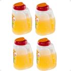 Kit 4 Garrafa Jarra Retangular Agua Suco Bebidas 1,75L