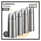 KIt 4 Garrafas térmica squeeze Inox com Tampa Dosadora 350ml